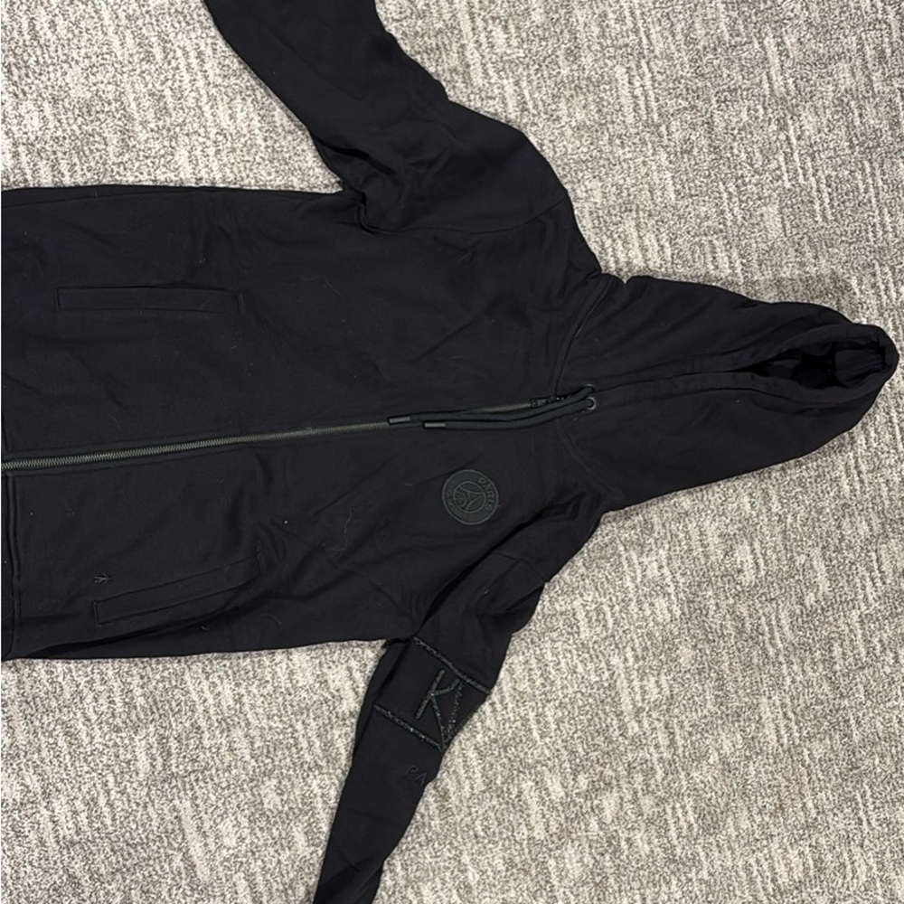 Saint Germaine Stylish Black Hooded sweatshirt for Women